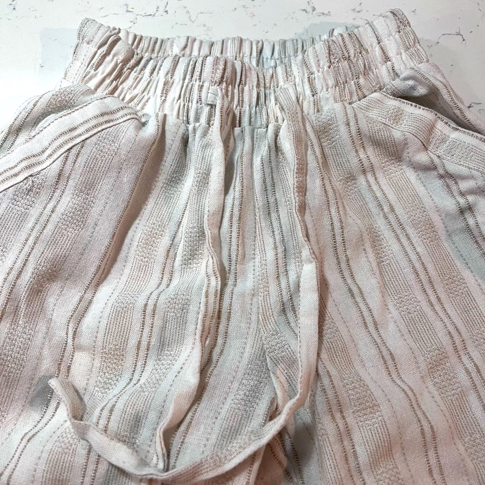 H&M linen pants wide leg 💕